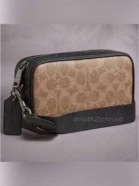 Coach CROSSBODY BAG IN SIGNATURE CANVAS New. Khaki